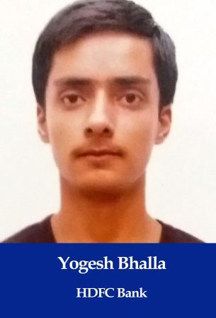 Yogesh Bhalla, Relat. Officer, HDFC Bank